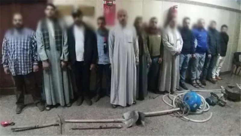 تفاصيل ضبط 12 شخصا خلال التنقيب عن الآثار في الحوامدية