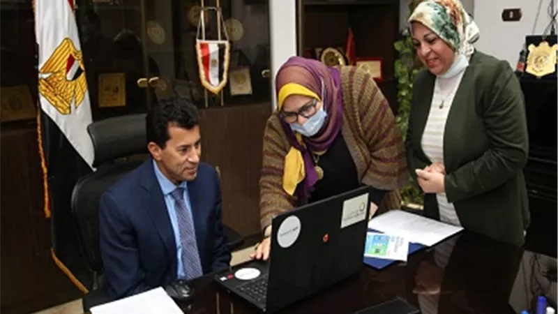 وزير الشباب يفتتح معرض الإبتكار الافتراضي العربي عبر الفيديو كونفرانس