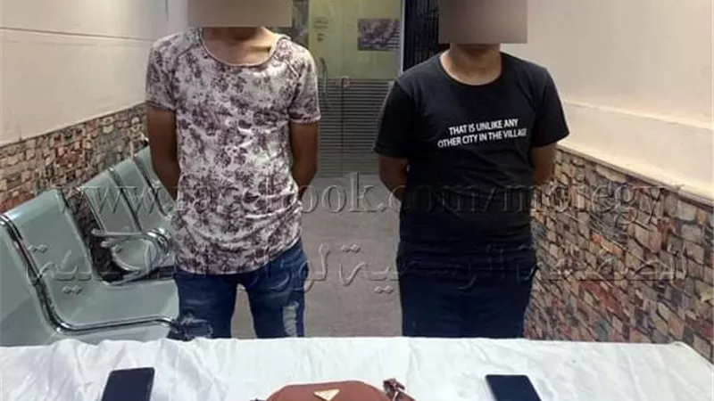 سقوط حرامية حقائب السيدات بالمطرية