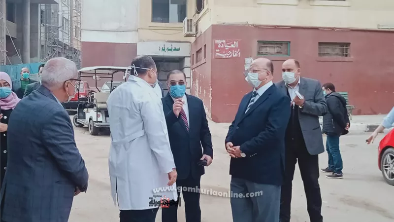 محافظ القاهرة يتفقد مستشفى حميات العباسية فى زياره مفاجئه بالصور