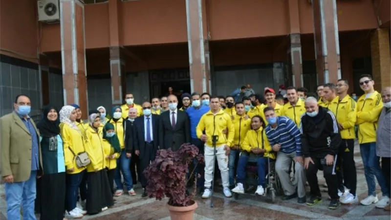 رئيس جامعه الزقازيق يستقبل الطلاب المشاركين في بطوله الجامعات لذوي الهمم بالإسكندرية