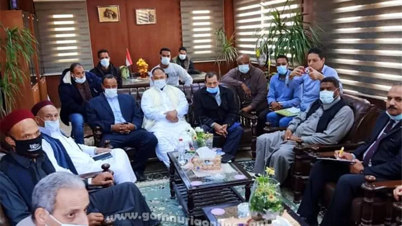 رئيس مركز ومدينة سيوة يلتقى رئيس مجلس ادارة الجهاز التنفيذى لتحسين الاراضي