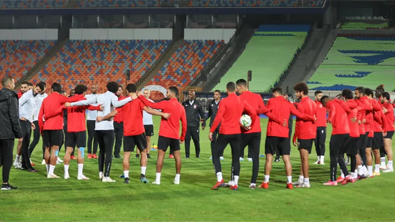 شاهد.. مران الأهلى الختامى قبل مواجهة الزمالك فى نهائى افريقيا