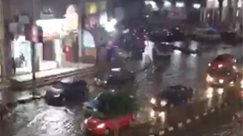 أمطار غزيرة على محافظة دمياط