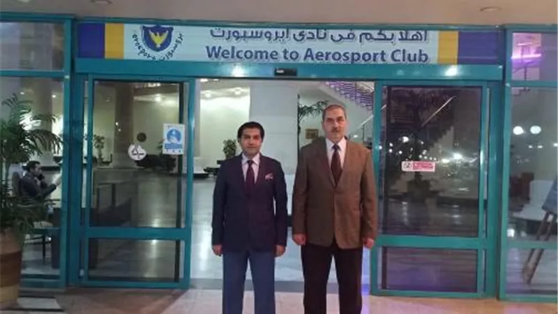 أحمد سمير يلتقي زكريا محيي الدين معلنين انضمام نادي إيروسبورت للاتحاد