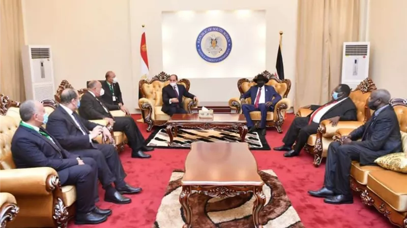 ننشر نص كلمة الرئيس عبد الفتاح السيسي مع رئيس جمهورية جنوب السودان