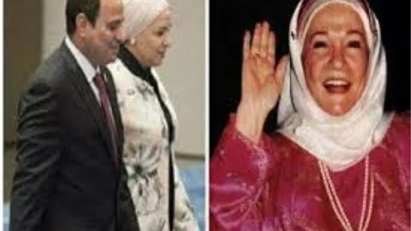 قبل وفاتها بأيام..لمحة انسانية من الرئيس وحرمه لدلوعة السينما المصرية