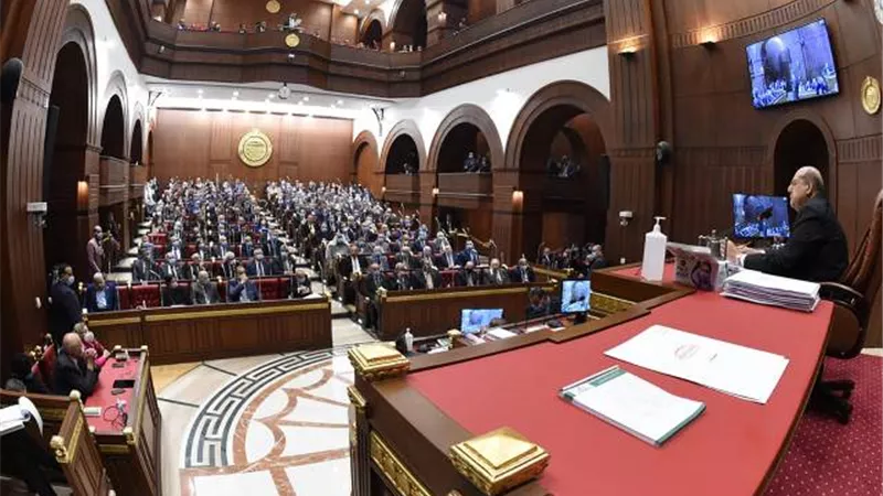 النائبة رشا وسيم تؤدي اليمين الدستورية لمجلس الشيوخ