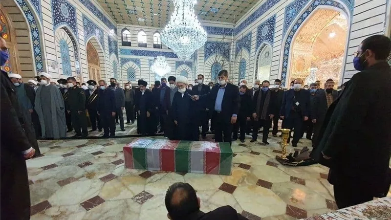 وصول جثمان العالم الايرانى مدينة قم