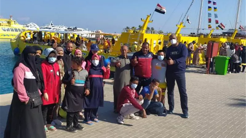 رحلة ترفيهية لذوى القدرات والهمم من ابناء مطروح للبحر الاحمر.صور