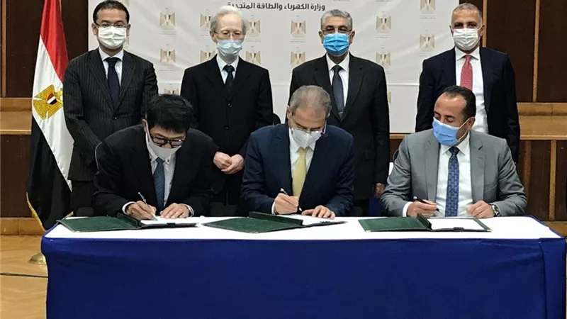 سفير اليابان يحضر توقيع مشروع العدادات المتقدمة في 