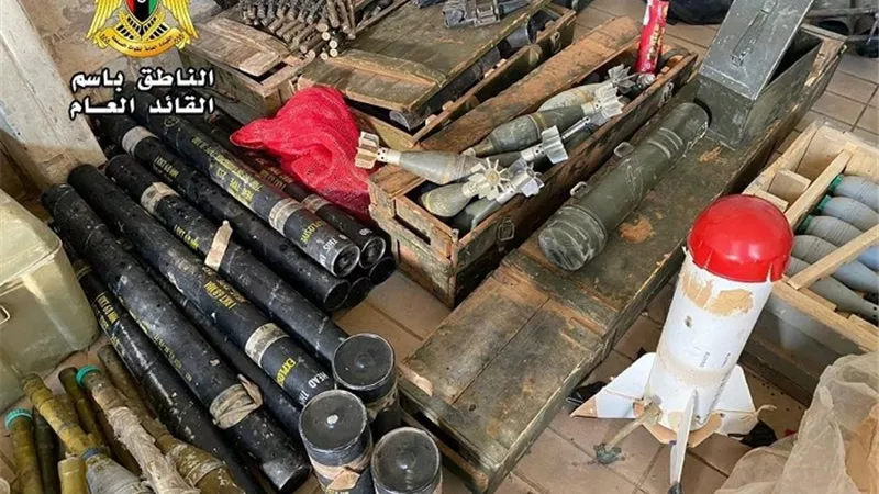 الجيش الليبي ينشر صورا وفيديوهات للأسلحة المصادرة من تنظيم القاعدة