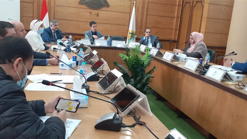 إجتماع مجلس إدارة الوحدة المركزية للتخطيط الاستراتيجي بجامعة بنها
