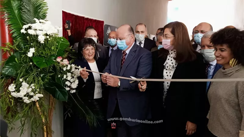 وزيره التخطيط ومحافظ القاهرة يفتتحان مدرسه تواصل للتعليم المجتمعى باسطبل عنتر بمصر القديمه