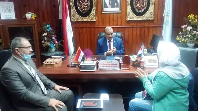 عاطف سلامة يشهد اجتماع هيئة تير دي زوم الدولية ومسئولي الحماية بادارة مطروح التعليمية