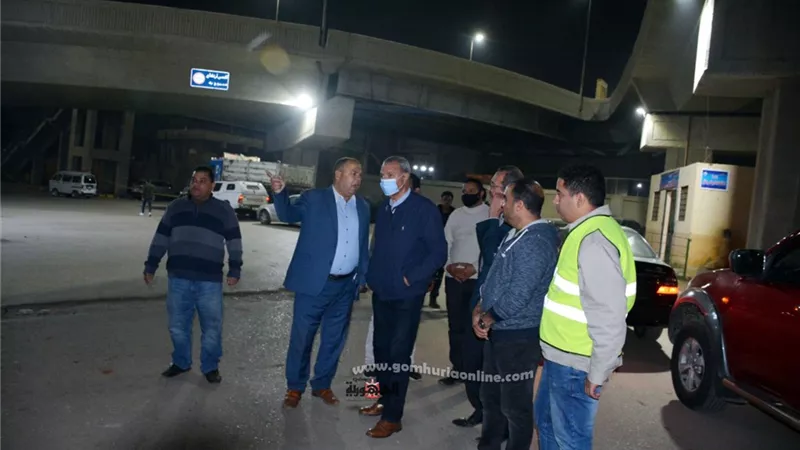 محافظ القليوبية يتابع أعمال التطوير بميدان وابور الثلج