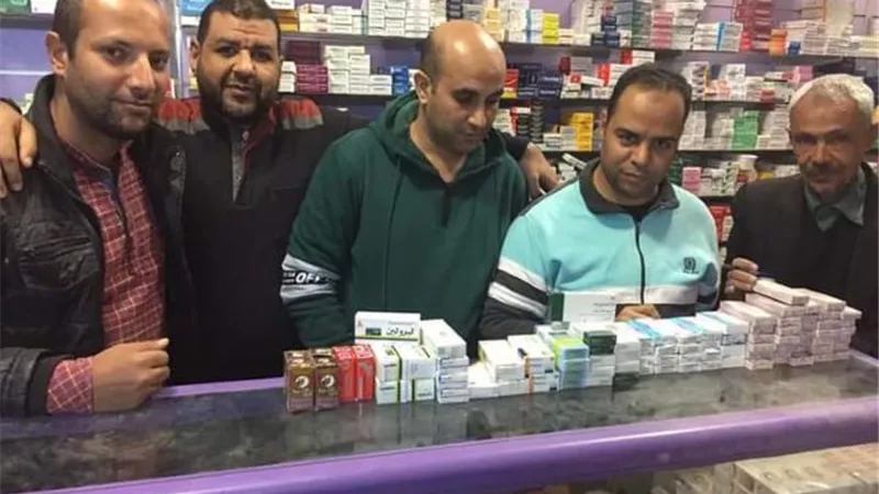 ضبط أدوية مهربة وغير مسجلة بوزارة الصحة داخل إحدى الصيدليات بقنا