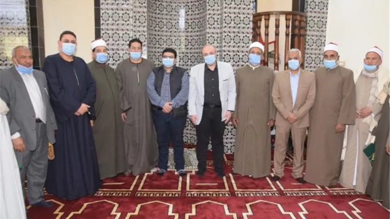 محافظ بنى سويف يفتتح مسجد بنى موسى فى قرية ابشنا.. بالصور