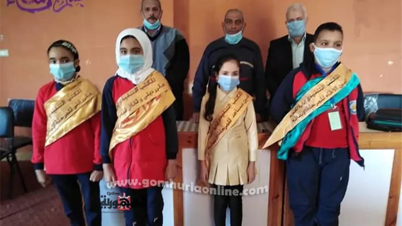 يوسف خالد امينا لاتحاد طلاب الابتدائي بادارة الحمام التعلينية بمطروح