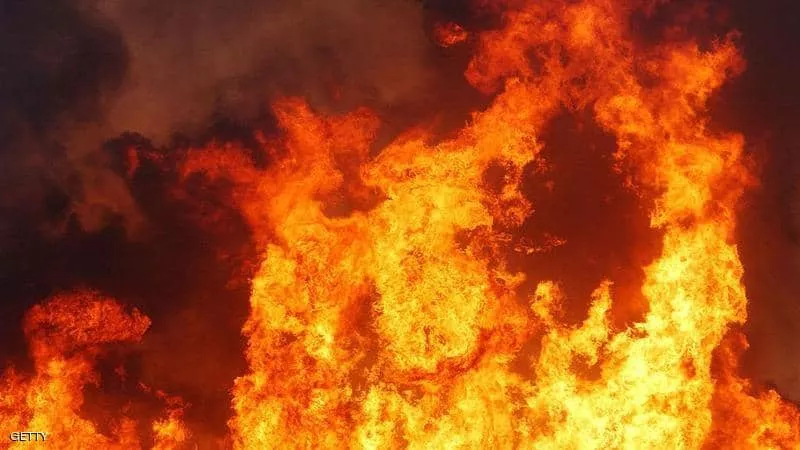 مصرع طفل وإصابة طفلة 6 سنوات فى حريق ضخم بشبرا الخيمة