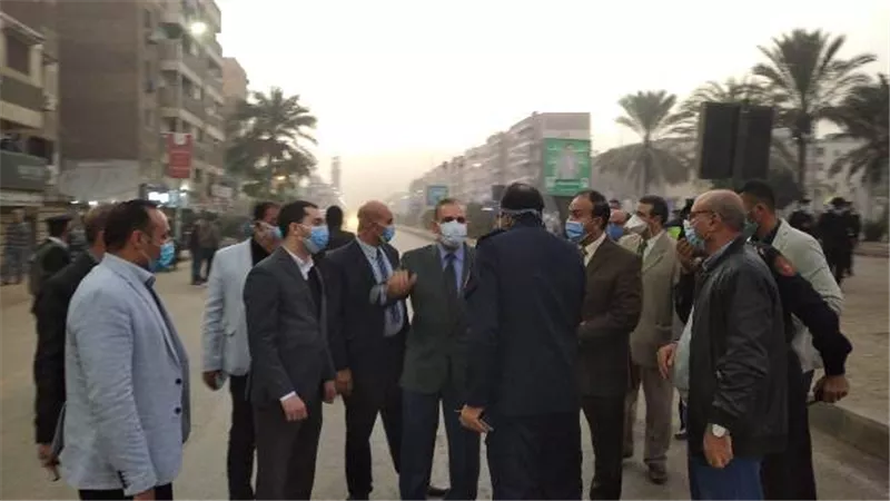 تسرب غاز بسيط من موقع شركة مياه الشرب بكفرالشيخ والمحافظ ينتقل للمعاينة.صور