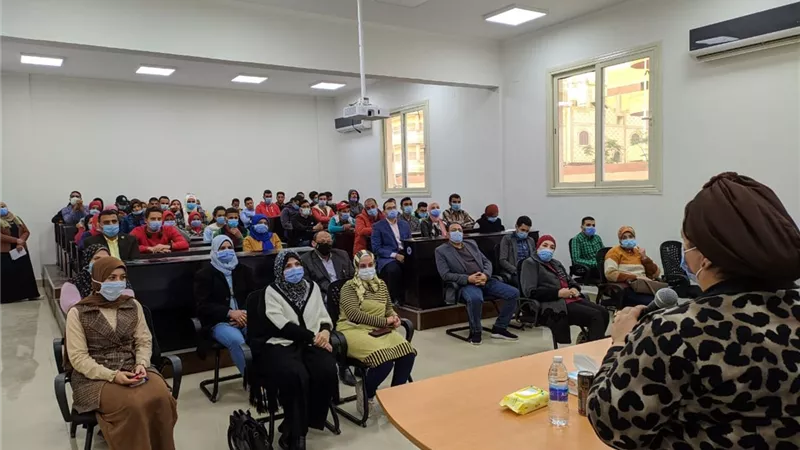 جامعة بني سويف التكنولوجية تشارك في حملة مناهضة العنف ضد المرأة