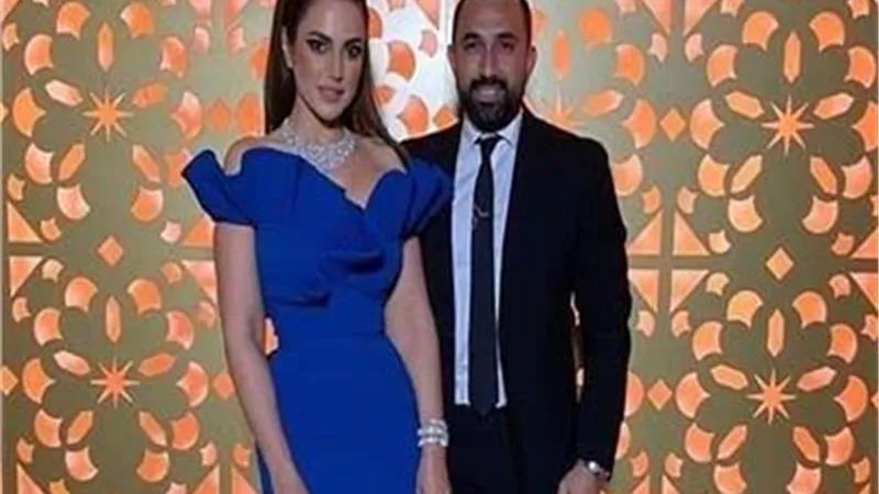 أول ظهور للعروسين درة وهانى سعد على 
