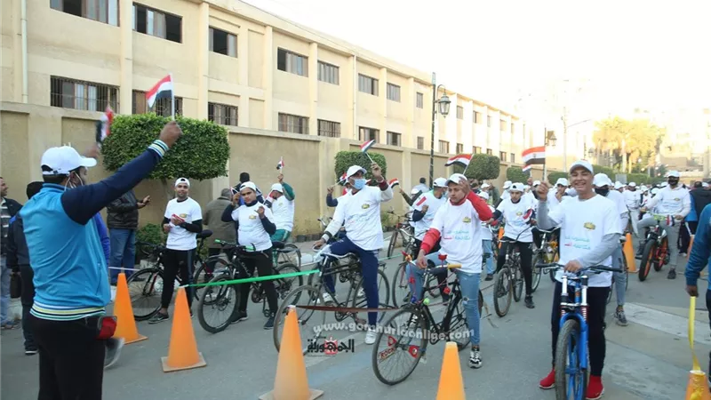 محافظة كفر الشيخ تشهد الاحتفال باليوم العالمي لمحاربة الفساد بماراثون للدراجات والجري..صور