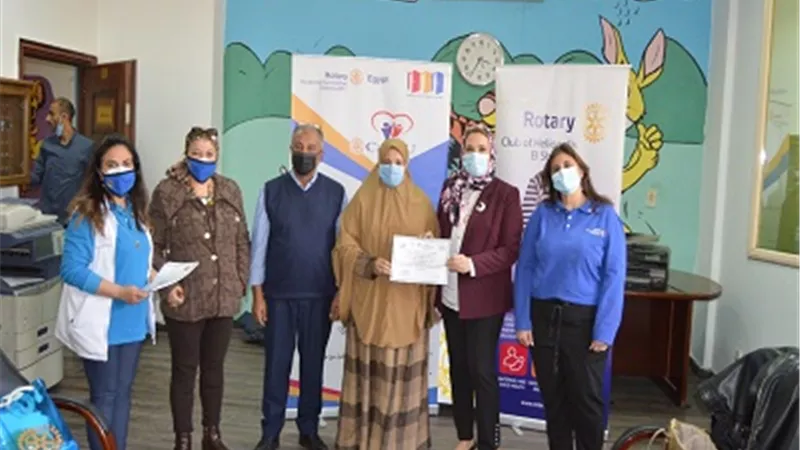 الدورة التدريبية الأولى لفعاليات بروتوكول التعاون بين جامعة عين شمس ونادى روتارى مصر