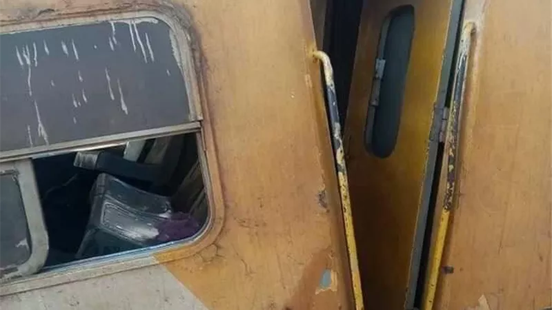 ٢٢ مصاب في تصادم قطار المطرية بمحطة المنصورة