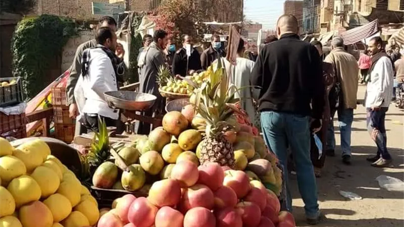 حملة إشغالات الأسواق ومراقبة الأسعارفي المنشاة بسوهاج