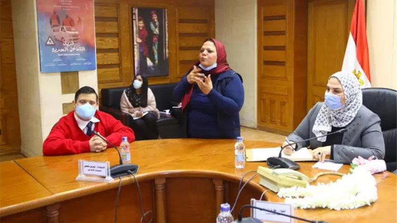 وزيرة التضامن تلتقي عددًا من الجمعيات الاهلية المعنية بمجال الإعاقات السمعية