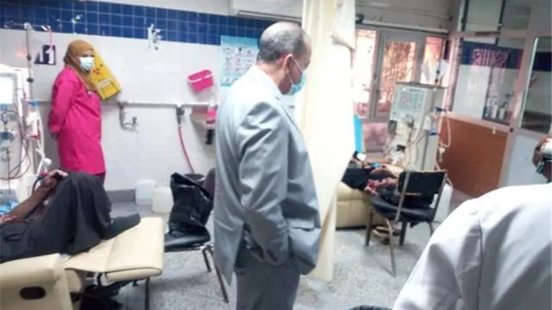 مدير التأمين الصحى يتفقد اقسام مستشفى المبرة بالزقازيق