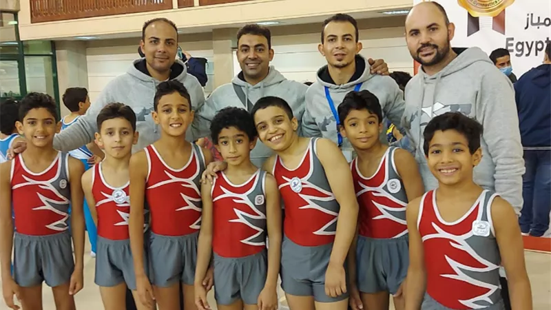 سبورت شامبيونز تحصد 7ميداليات ذهب ببطولة الجمهورية للجمباز فني رجال تحت 10سنوات