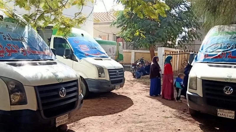 قوافل طبية علاجية مجانية فى قرى المنيا