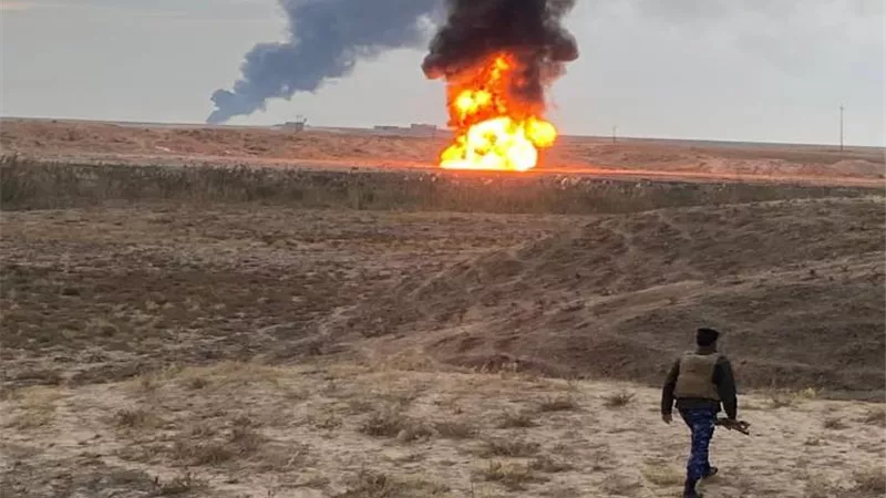 وزارة النفط العراقية: إخماد حريق بأحد بئرين للنفط في كركوك