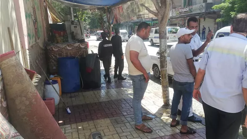 ازالة محطة غسيل سيارات ومبانى مخالفة بحى غرب الاسكندرية