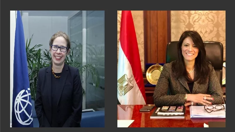 وزيرة التعاون الدولي تلتقي المدير الإقليمي للبنك الدولي لمتابعة أعمال البعثة الخاصة بإطار تمويل سياسات التنمية
