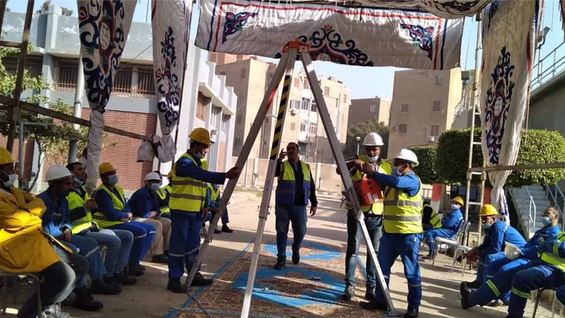 تدريب على السلامه المهنية بشركة مياه بنى سويف