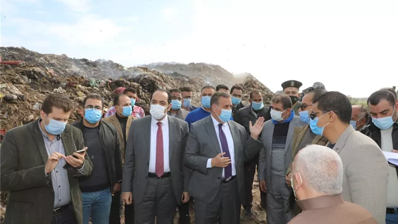 محافظ المنوفية :265 مليون جنيه للقضاء علي مقالب القمامة بقويسنا وتلا والشهداء .... صور