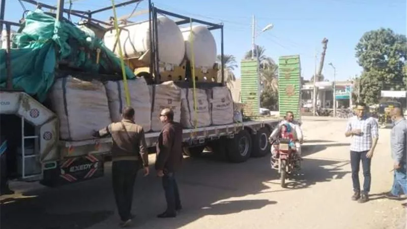 بدء أعمال توصيل الغاز الطبيعي لمدينة أرمنت جنوب غرب الأقصر