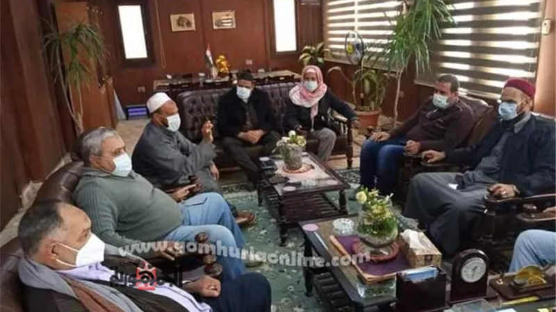 رئيس مركز ومدينة سيوة يعقد اجتماعا ً عاجلاً لمناقشة مشكلة انسداد مصرف منطقة الغربيين