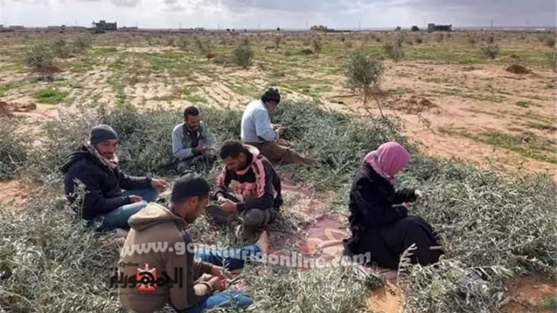 دعم ميداني لعملية تقليم أشجار الزيتون بمزارع بفوكة شرق مطروح