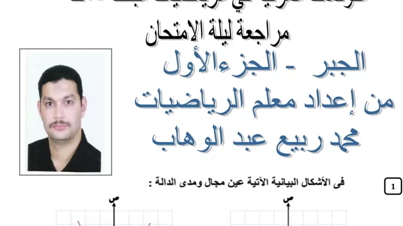 مراجعة ليلة الامتحان فى مادة الجبر للصف الثانى الثانوى
