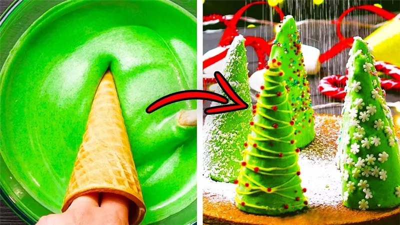 ٢٤ وصفة لذيذة للحلويات في الكريسماس بالفيديو