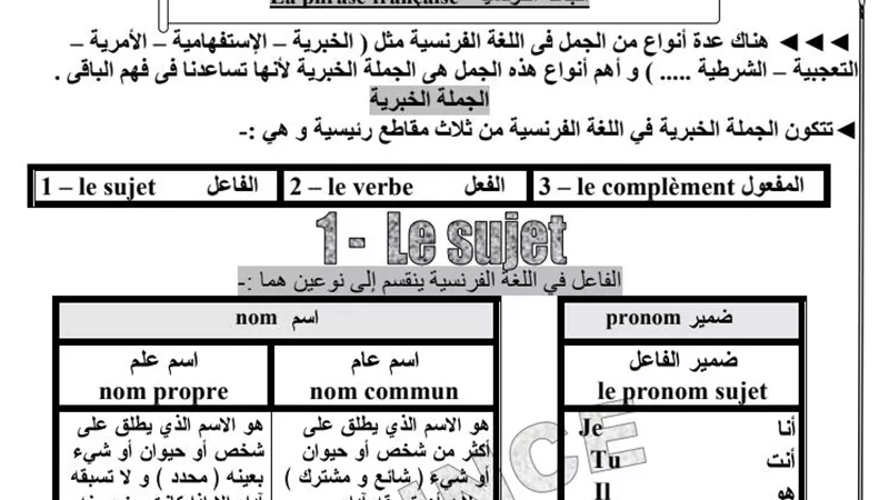 مراجعة نهائية فى القواعد اللغوية لمادة الفرنساوى للثانوية العامة.. لن يخرج عنها الامتحان