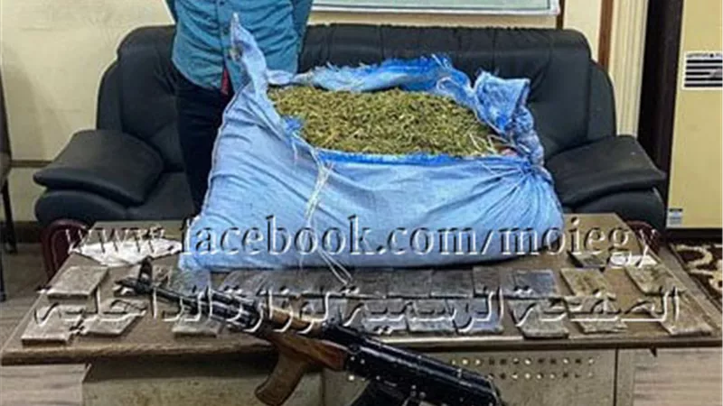 ضبط عناصر اجرامية وبحوزتهم مواد مخدرة بـ 400,000 جنيه بالسنبلاوين