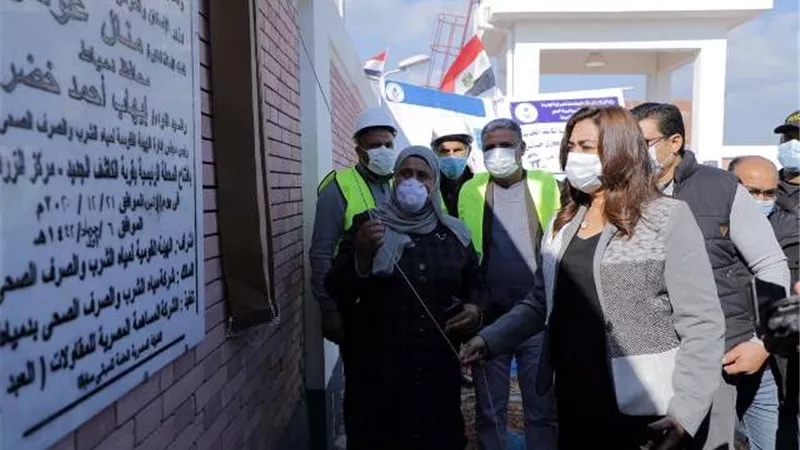محافظ دمياط تفتتح مشروع الصرف الصحي بالكاشف الجديد