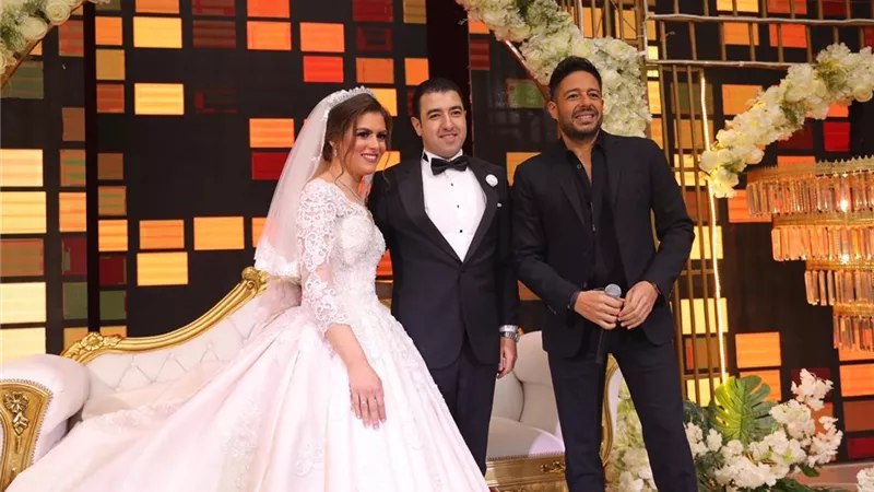 بالصور .. حماقي وبوسي والليثي يشعلون زفاف محمد سلية بحضور الوزراء والمشاهير
