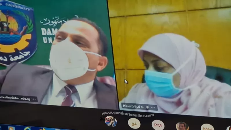 جامعة دمنهور أستعدت لإجراءات إمتحانات منتصف العام وسط إجراءات إحترازية مشددة